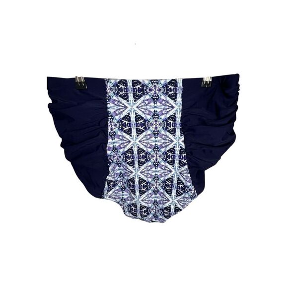 Adore Me High Rise Ruched Kaleidoscope Pattern Bathing Suit Bottoms - Picture 5 of 5